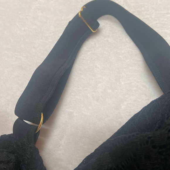 SMART & SEXY SWIM Size 40D NWT Bathing Suit Top Black Lace Beautiful - Picture 9 of 11